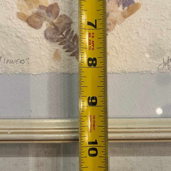 Vintage “wildflower” pressed flower heart. Signed. Framed. GUC! Beautiful! - Picture 8 of 8